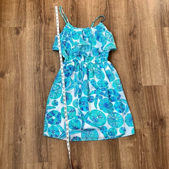 Lilly Pulitzer X Target Blue & White Sea Urchin Dress Sz S - Picture 7 of 13